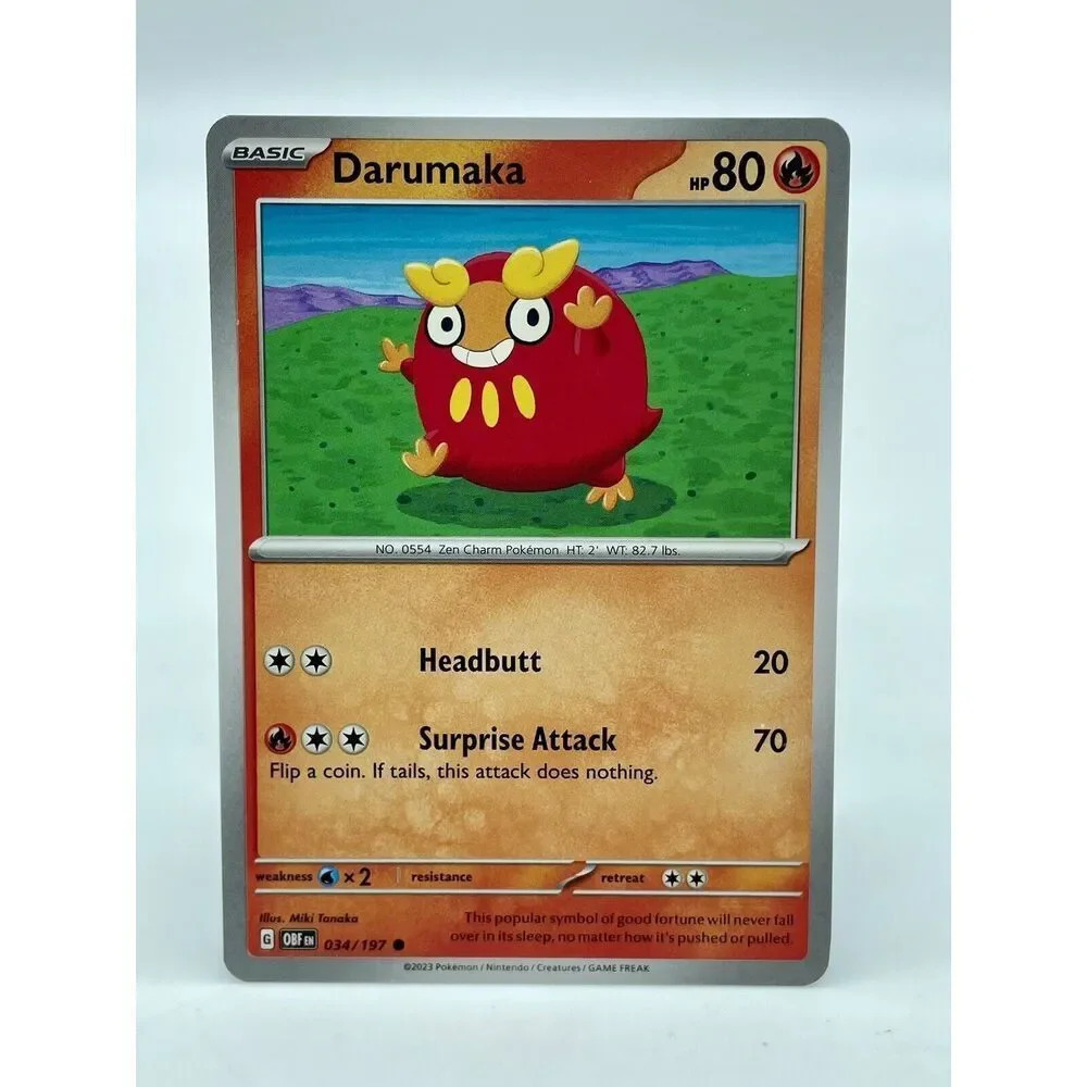 Darumaka 034/197 S&V: Obsidian‎ Flames Non-Holo Pokémon TCG Mint Unplayed